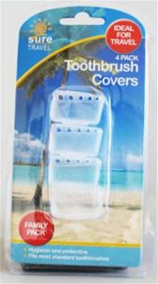 SURE TOOTHBRUSH COVERS (4) 1.99