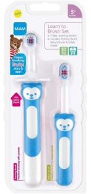 MAM LEARN TO BRUSH SET + SHIELD 6.99