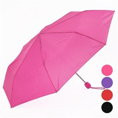 COLOURED FOLDING UMBRELLA (3501C) 4.99